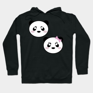 Kawaii Panda He She Boy Girl Cute sweet Hoodie